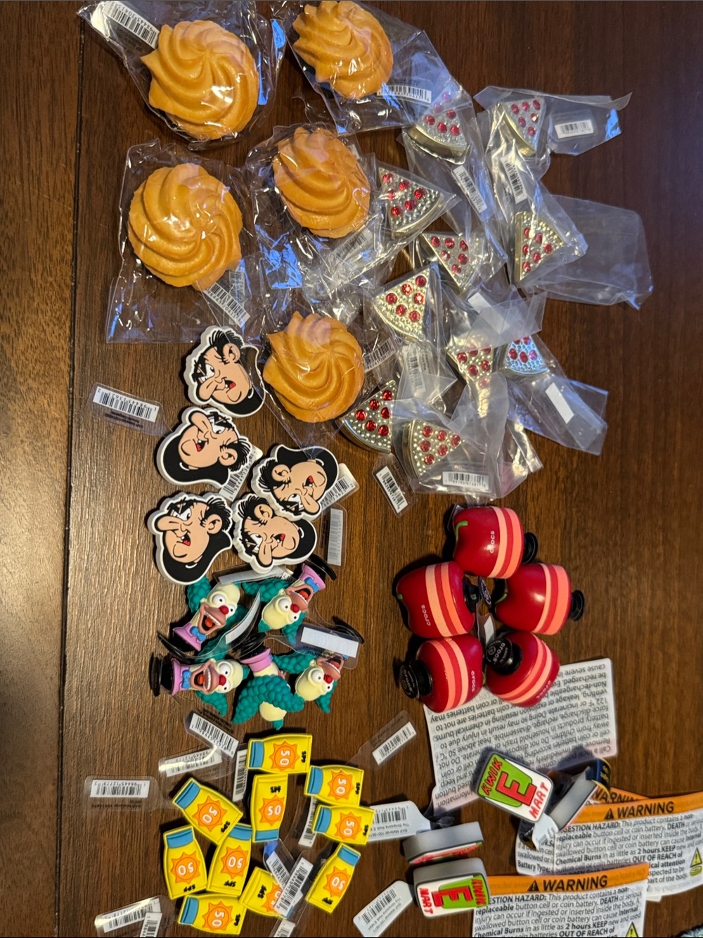 Assorted CROCS & Jibbitz Charms - Any three for $12